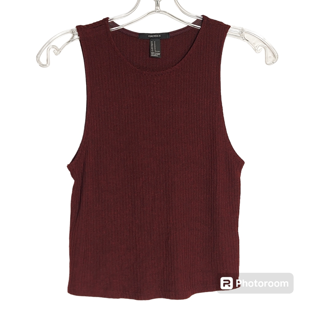 Burgundy Forever 21 Sleeveless Top